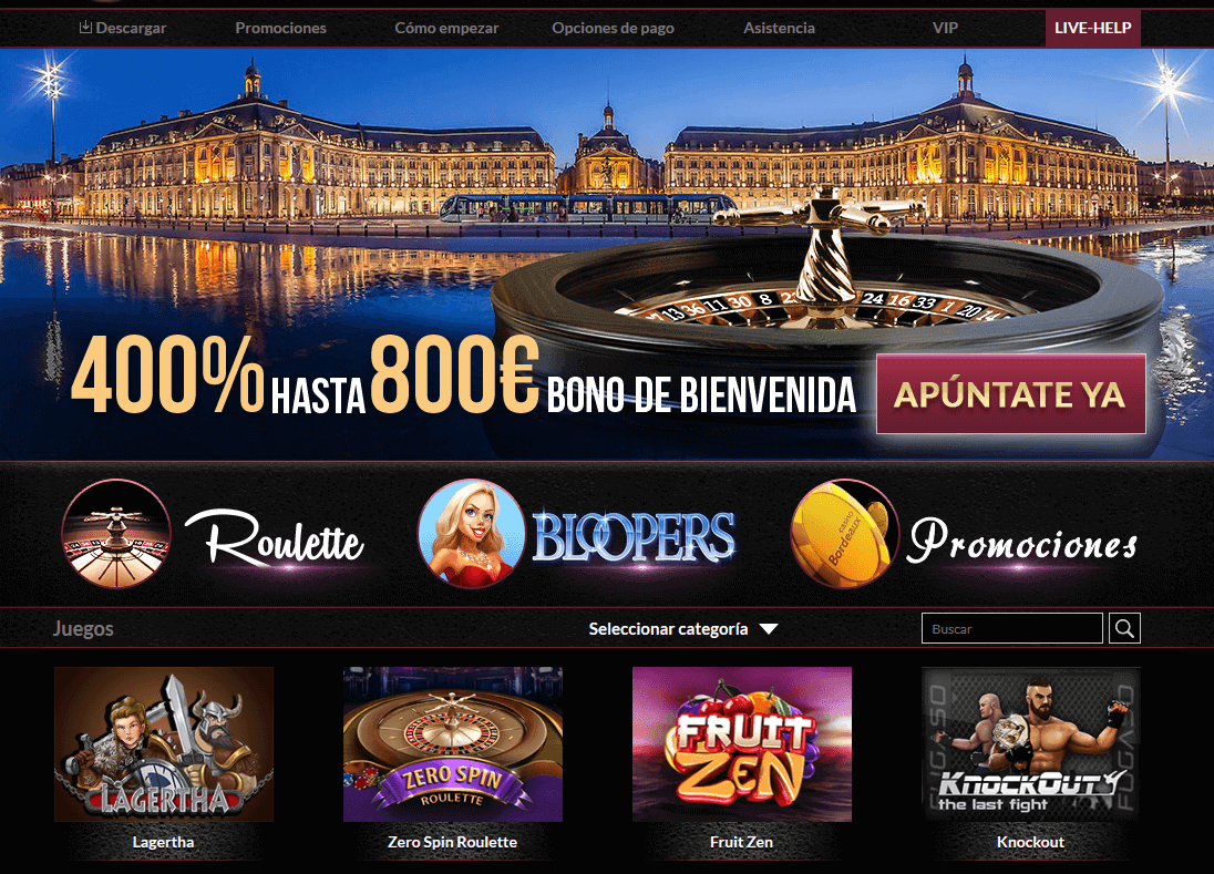 casino bordeaux bono