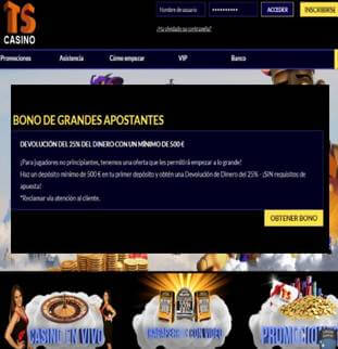 Bono de grandes apostadores casino Times Square