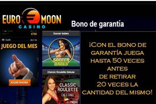 Bono de garantía Euromoon hasta 20 veces el monto del bono