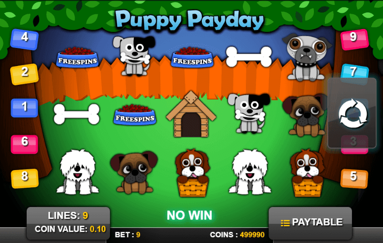 Tragaperras Puppy PayDay