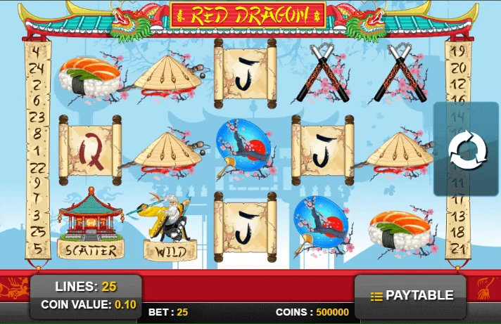 Tragaperras Red Dragon